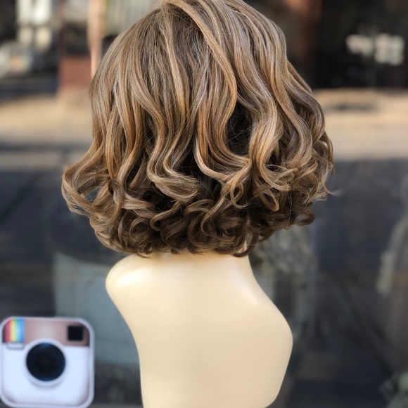 Blonde mix Romance Curls Beaxh Wave Wig